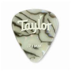 Taylor Celluloid 351 Picks, Abalone, 0.71mm, 12-Pack